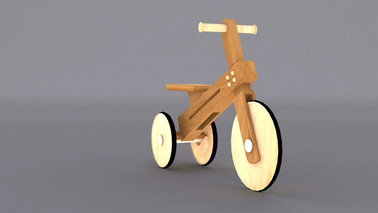 BamBam Bike Low-poly 3D model