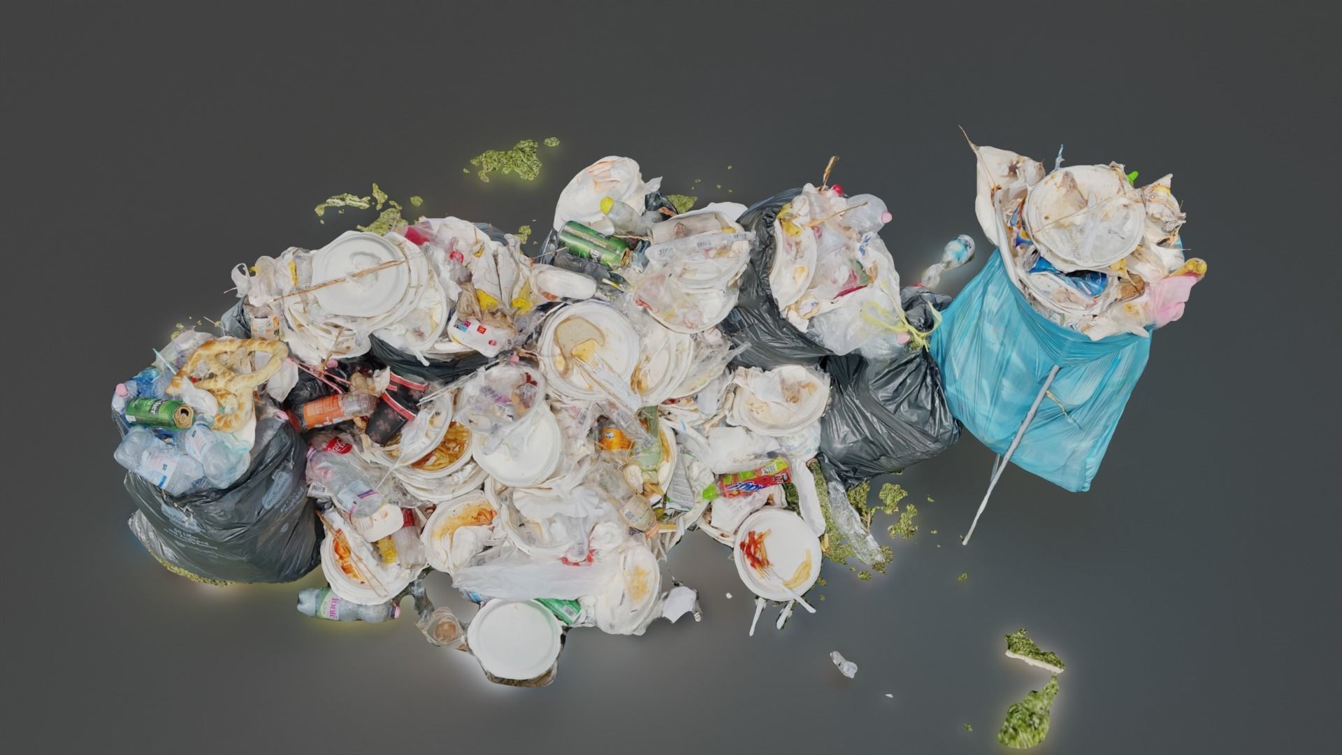 Food garbage trash 3D model_3
