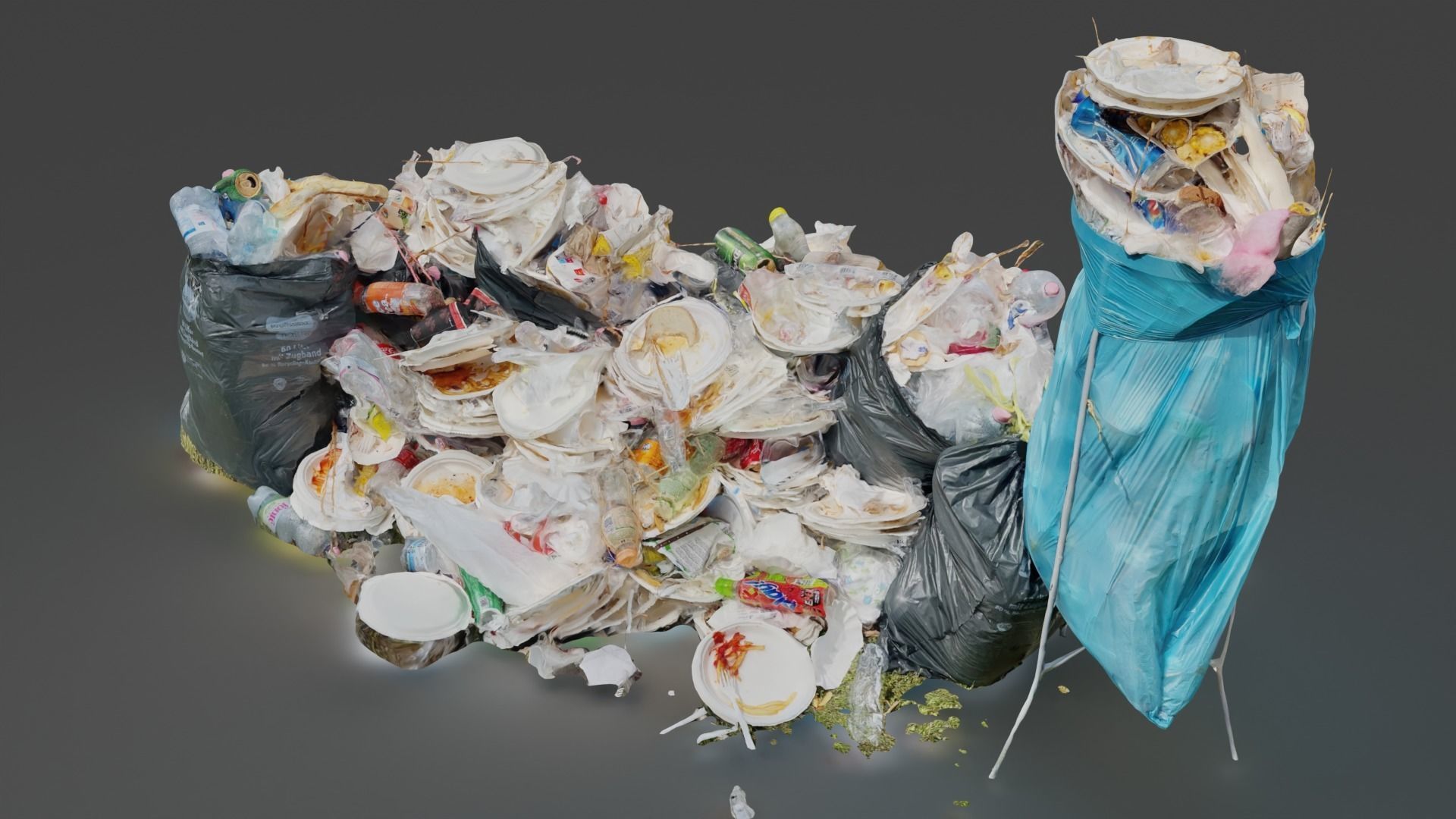 Food garbage trash 3D model_2