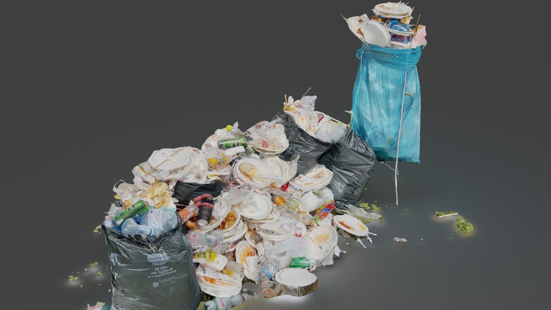 Food garbage trash 3D model_1