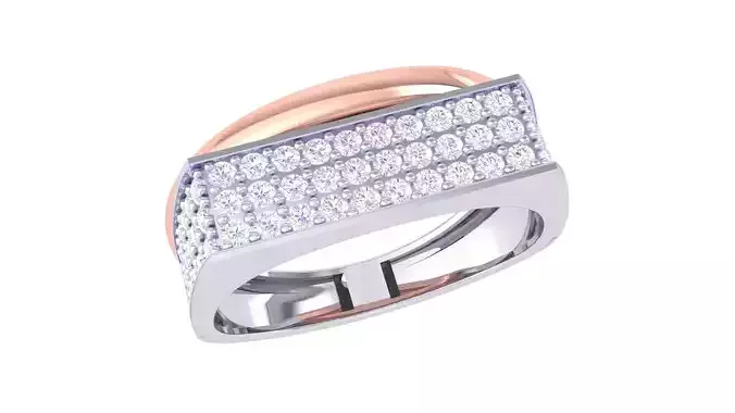Mens gemstone diamond men Ring with details images 20 3D print model