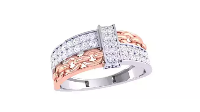 Mens gemstone diamond men Ring with details images 16 3D print model