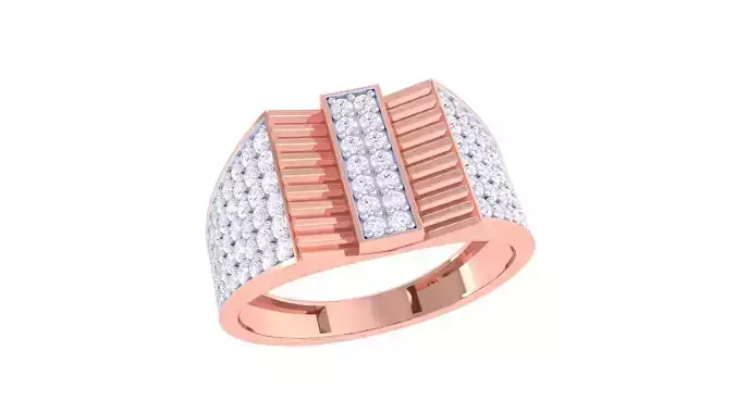 Mens gemstone diamond men Ring with details images 13 3D print model