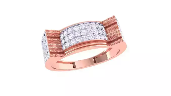 Mens gemstone diamond men Ring with details images 12 3D print model