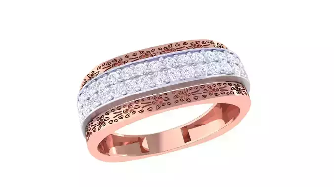 Mens gemstone diamond men Ring with details images 08 3D print model