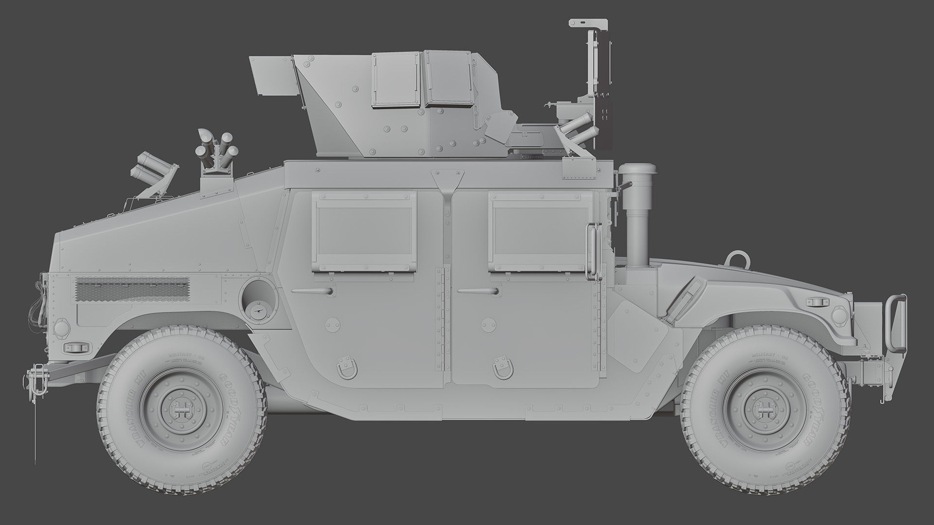 Hummer Humvee M1151 detailed military vehicle 3D model | CGTrader