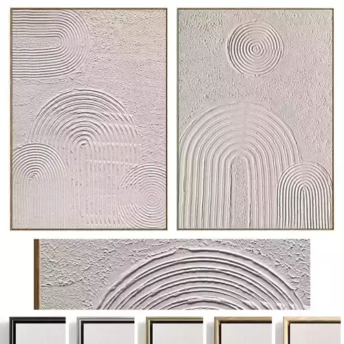 Plaster Two Photo Frame 491