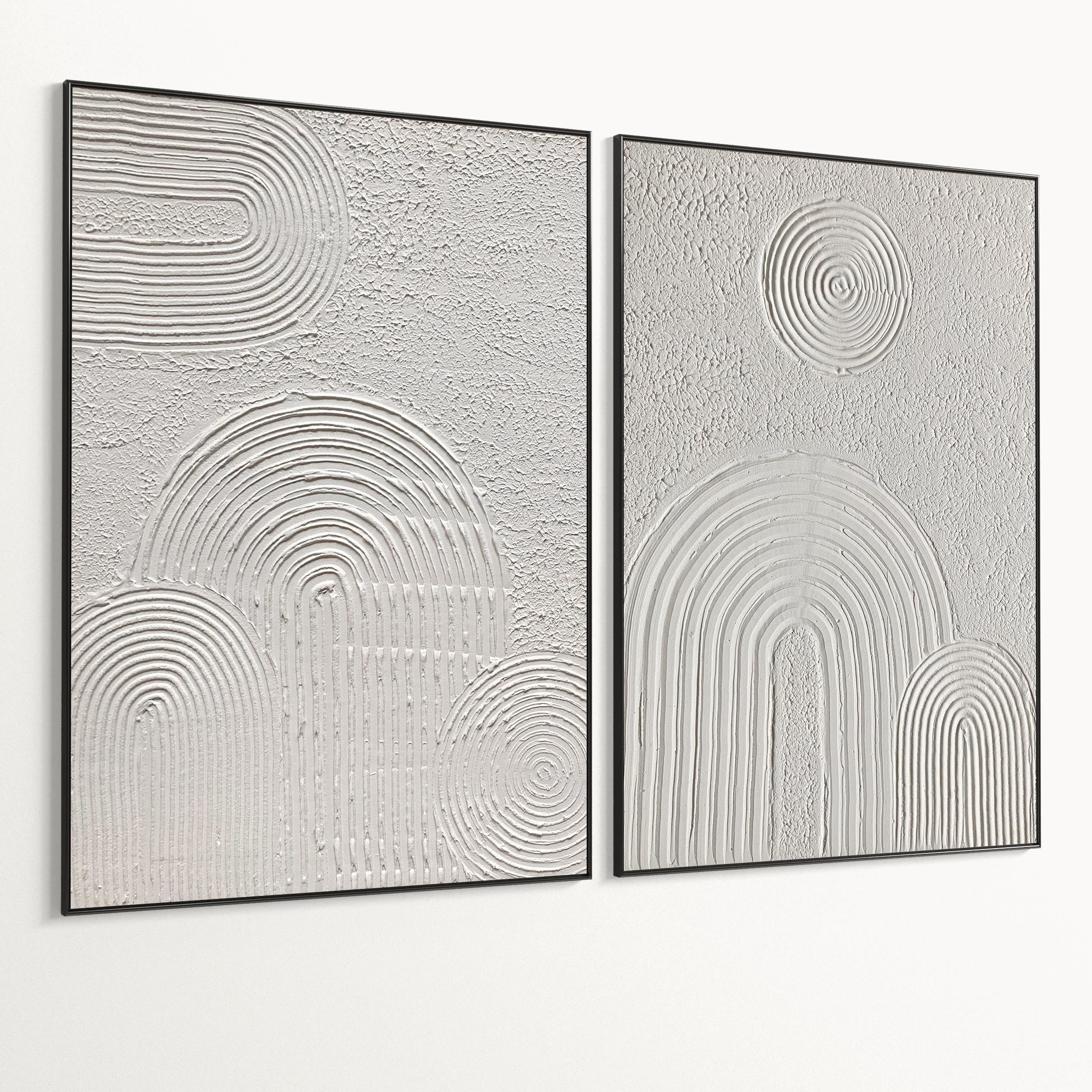 Plaster Two Photo Frame 491 Low-poly 3D model_5