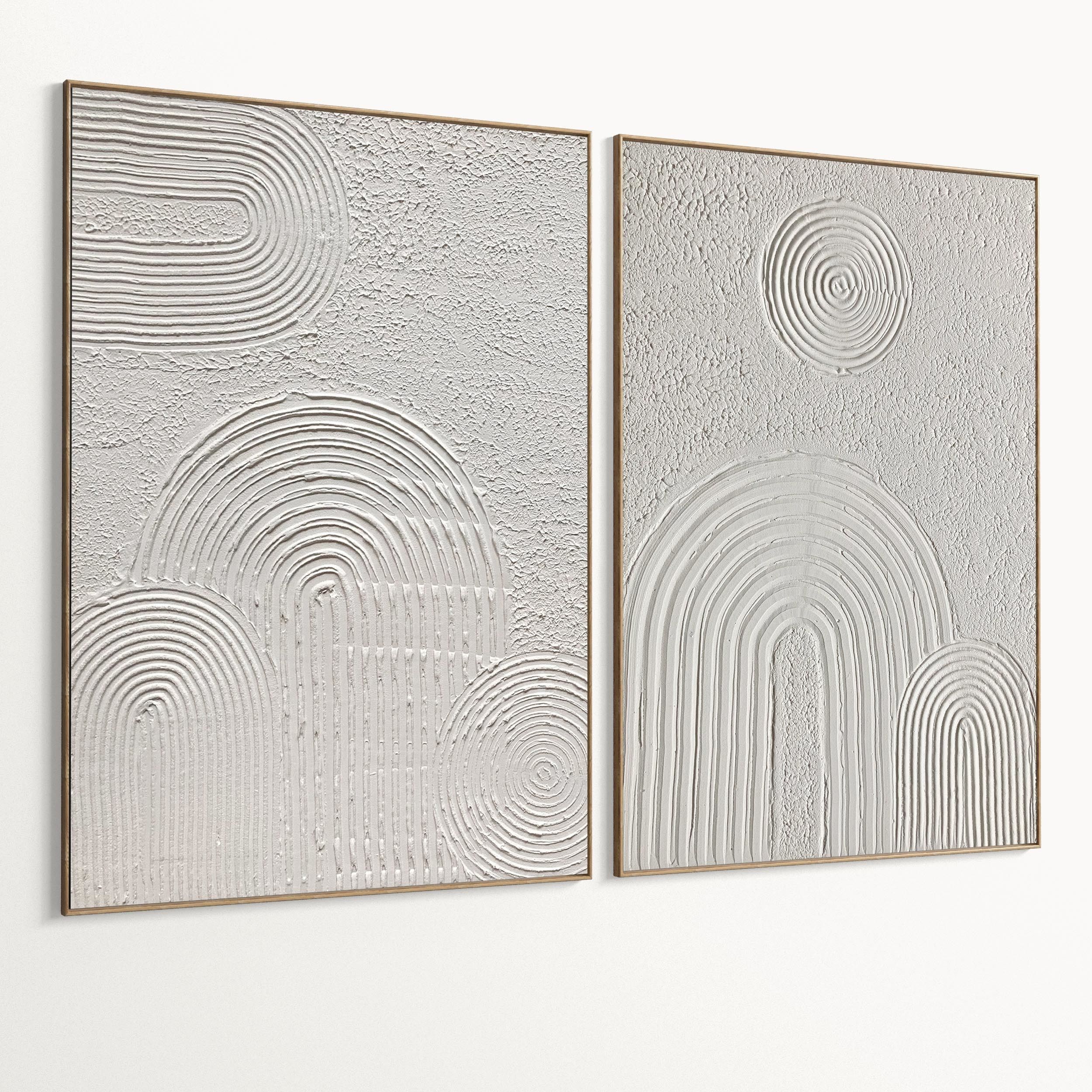 Plaster Two Photo Frame 491 Low-poly 3D model_1