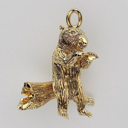 wombat pendant 3D print model