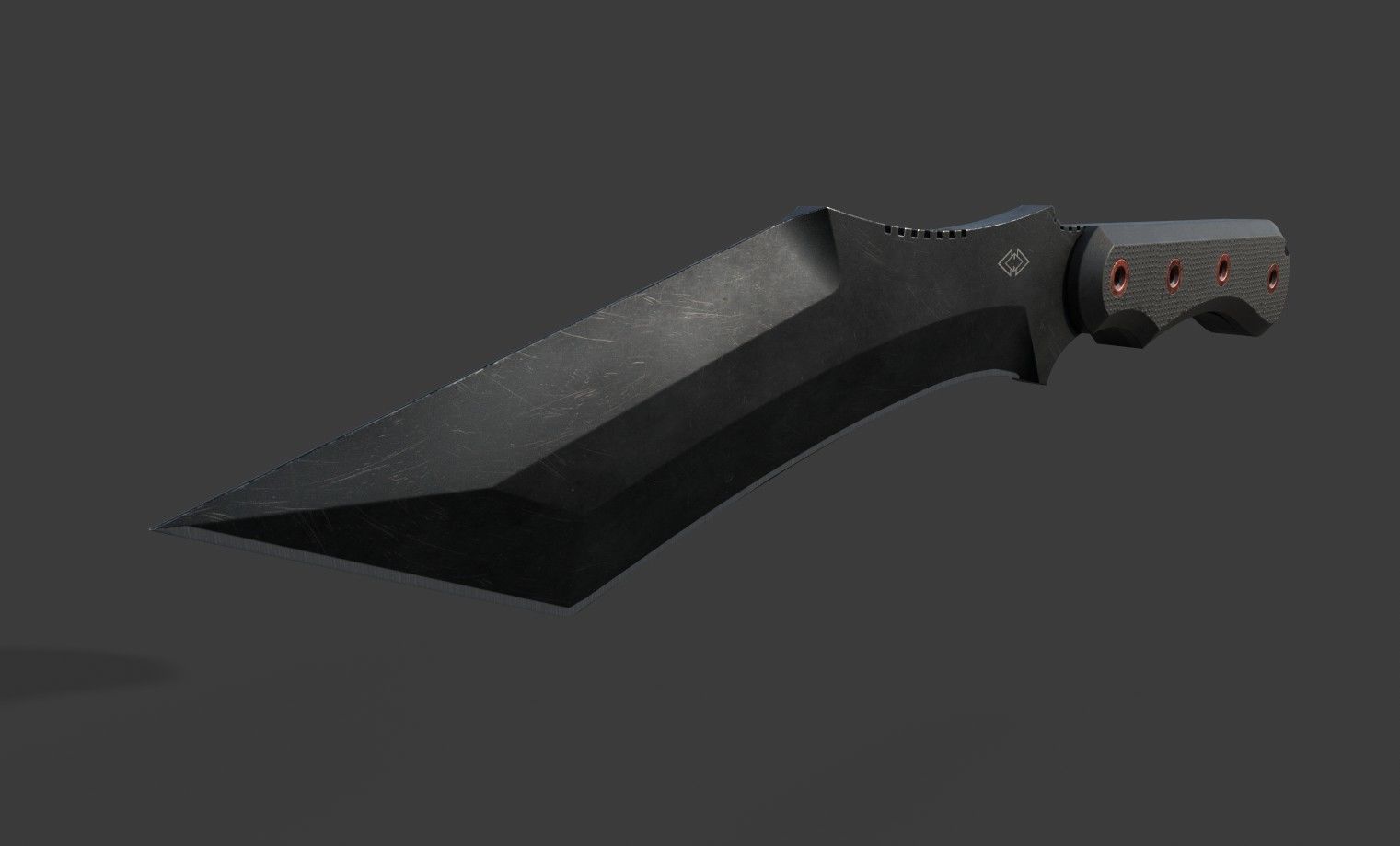 Knife-Kurki Low-poly 3D model_5