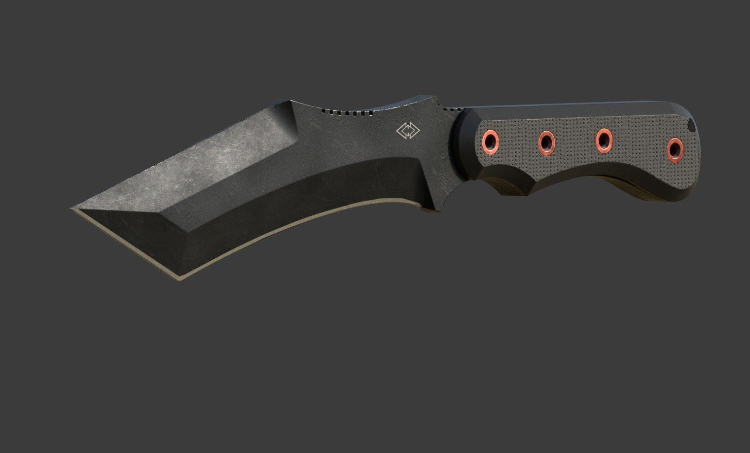 Knife-Kurki Low-poly 3D model_1
