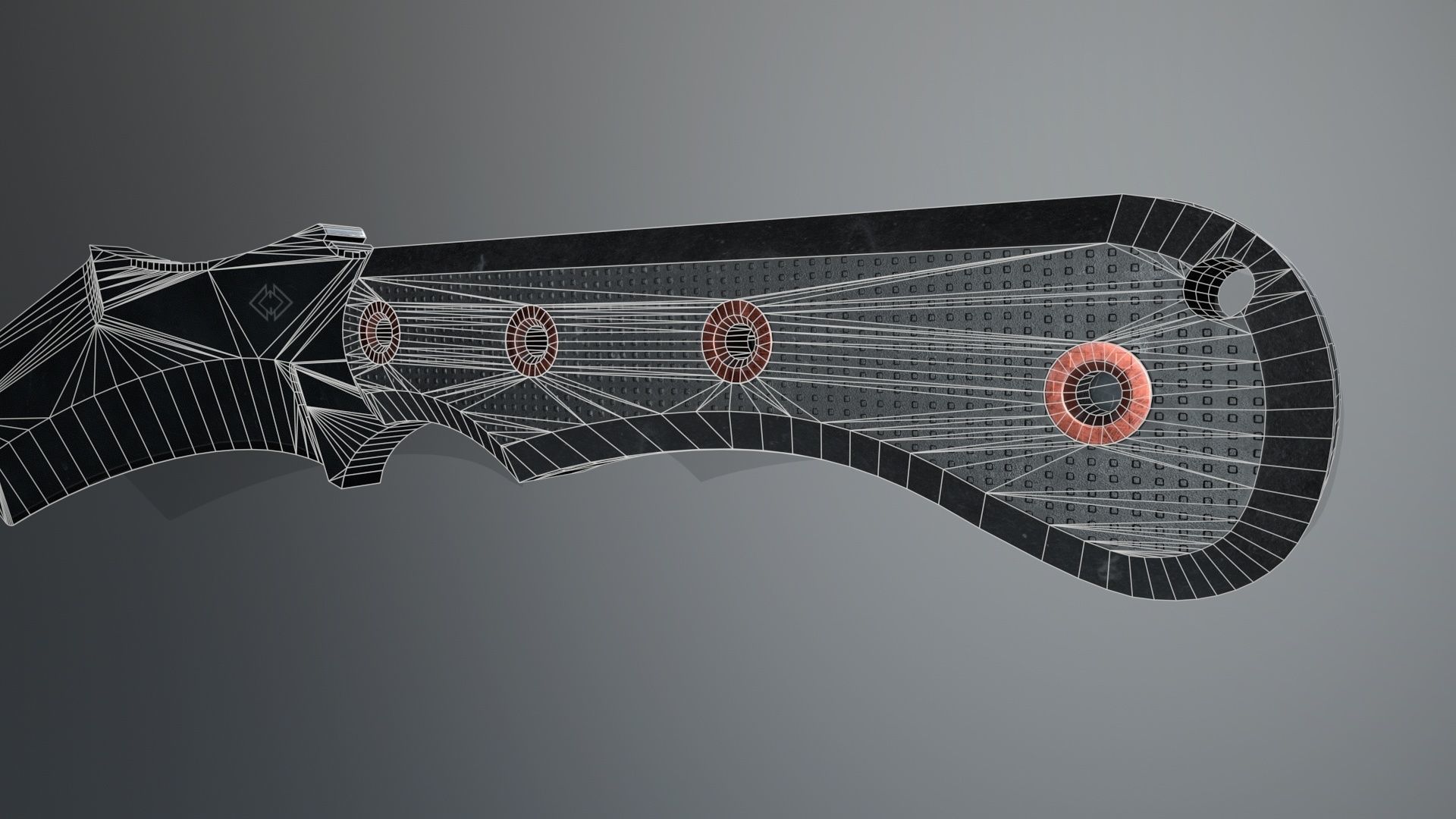 Knife-Kurki Low-poly 3D model_10