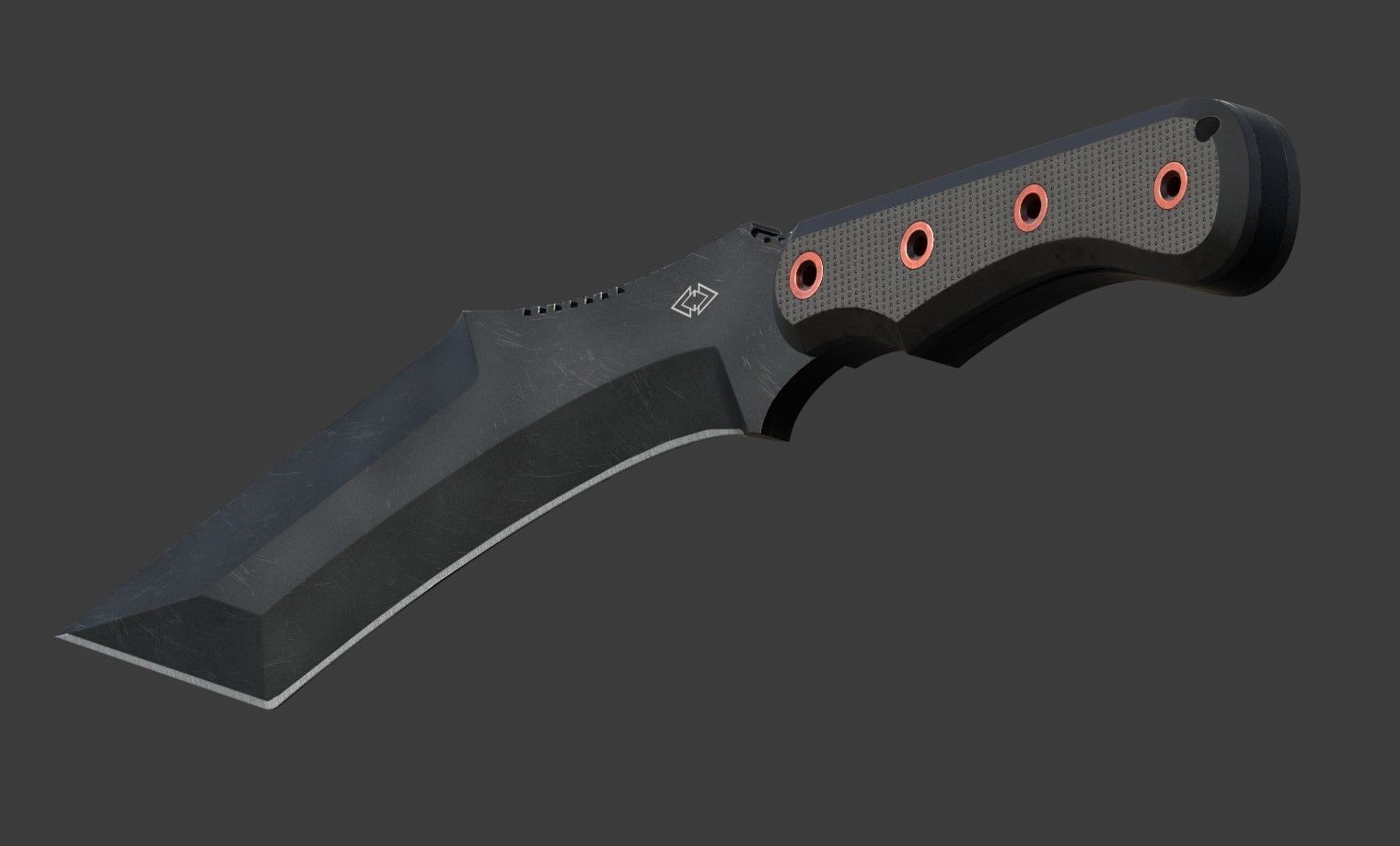 Knife-Kurki Low-poly 3D model_6