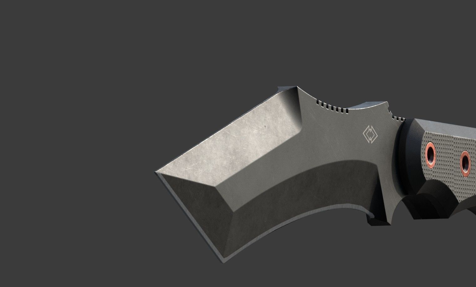 Knife-Kurki Low-poly 3D model_7