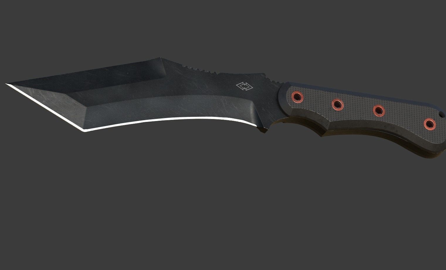 Knife-Kurki Low-poly 3D model_2