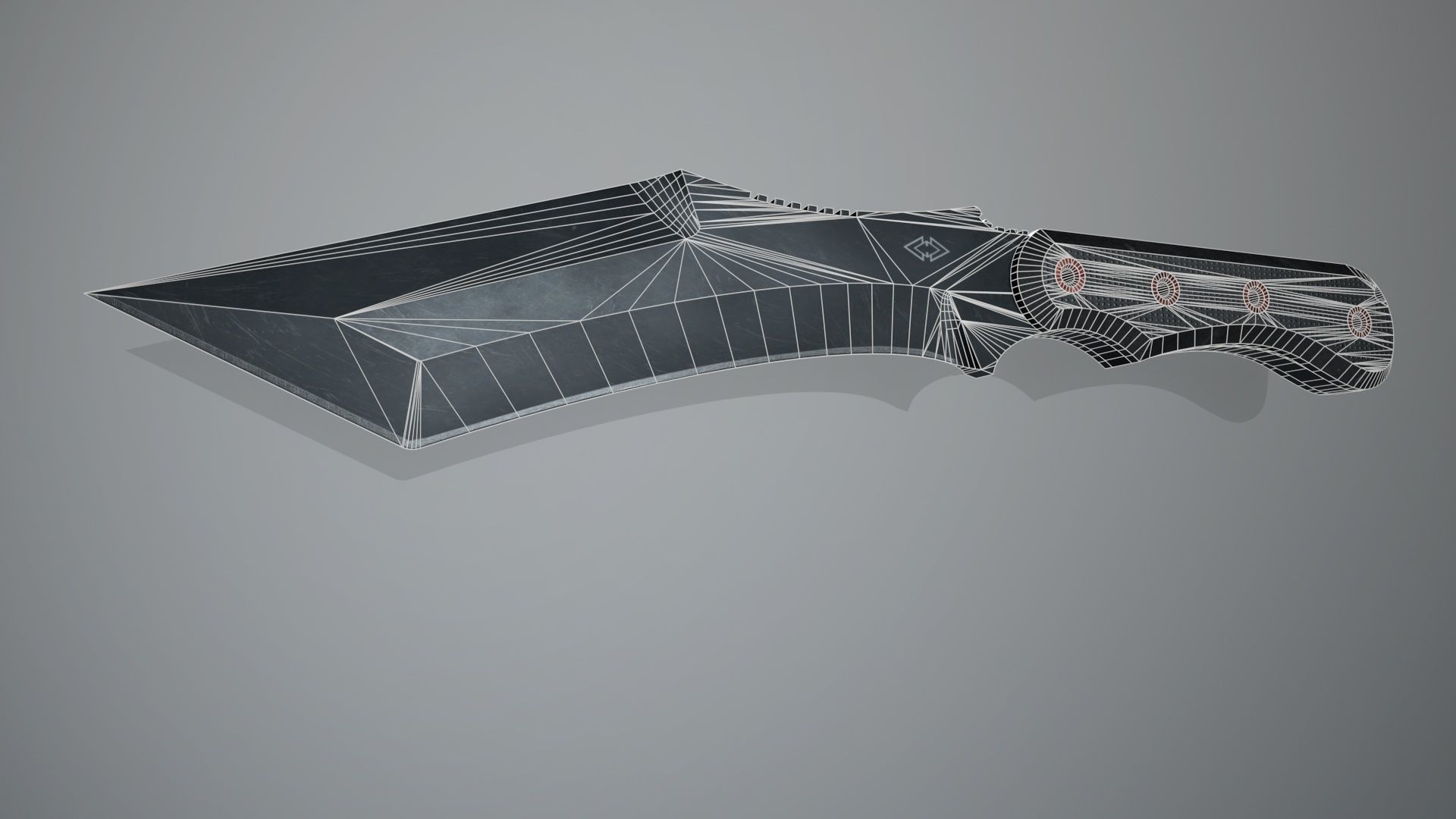 Knife-Kurki Low-poly 3D model_9