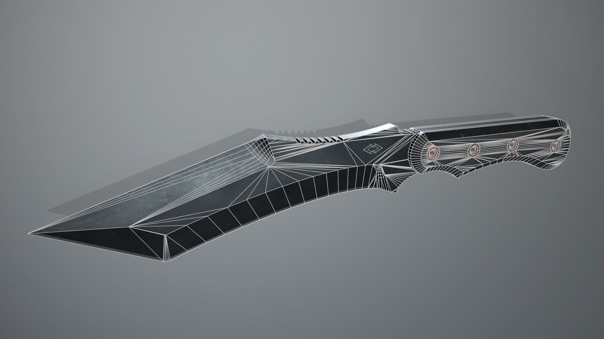 Knife-Kurki Low-poly 3D model_11