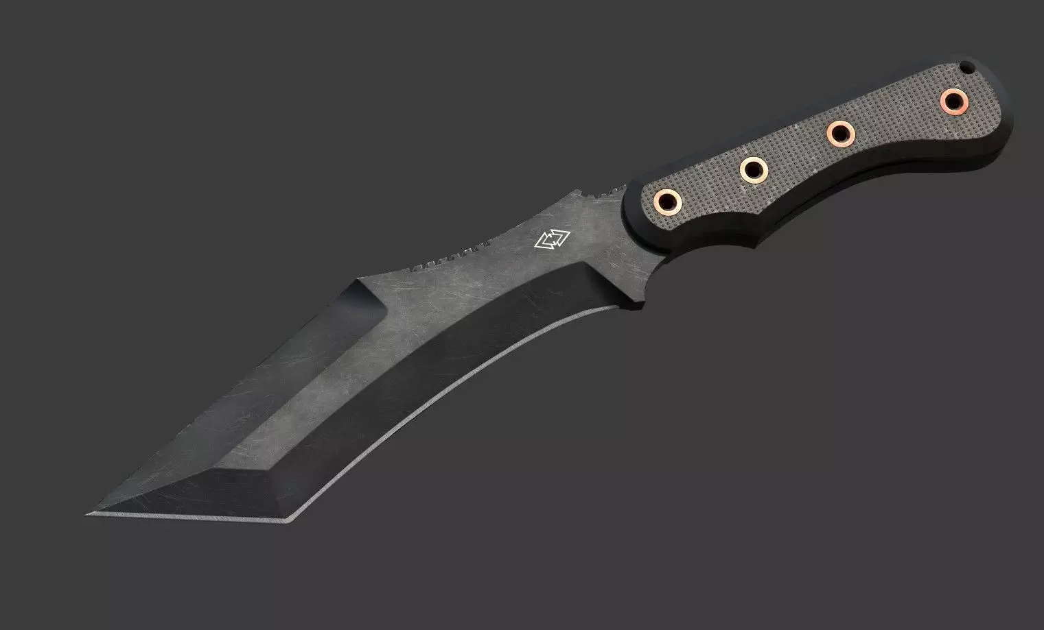 Knife-Kurki Low-poly 3D model_0