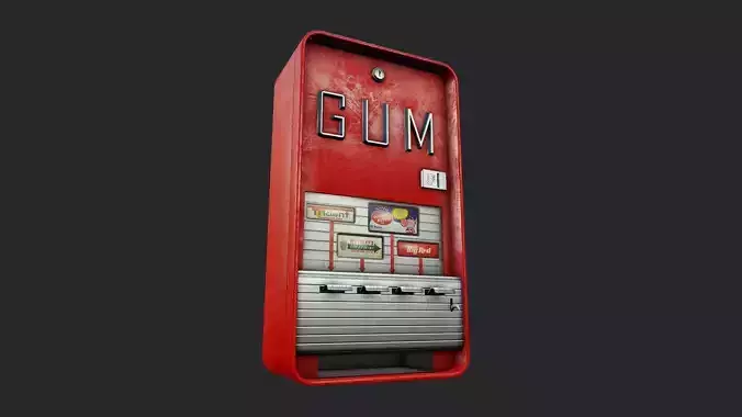 Vintage Gum Machine - Tutorial Included