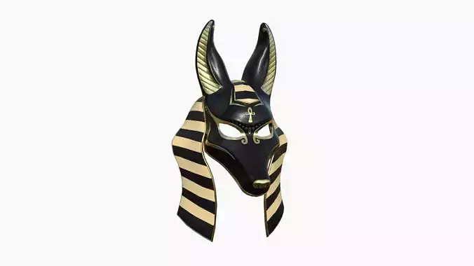 Anubis Mask A01 - Egyptian Gods Character Fashion Clothing  Low-poly 3D model