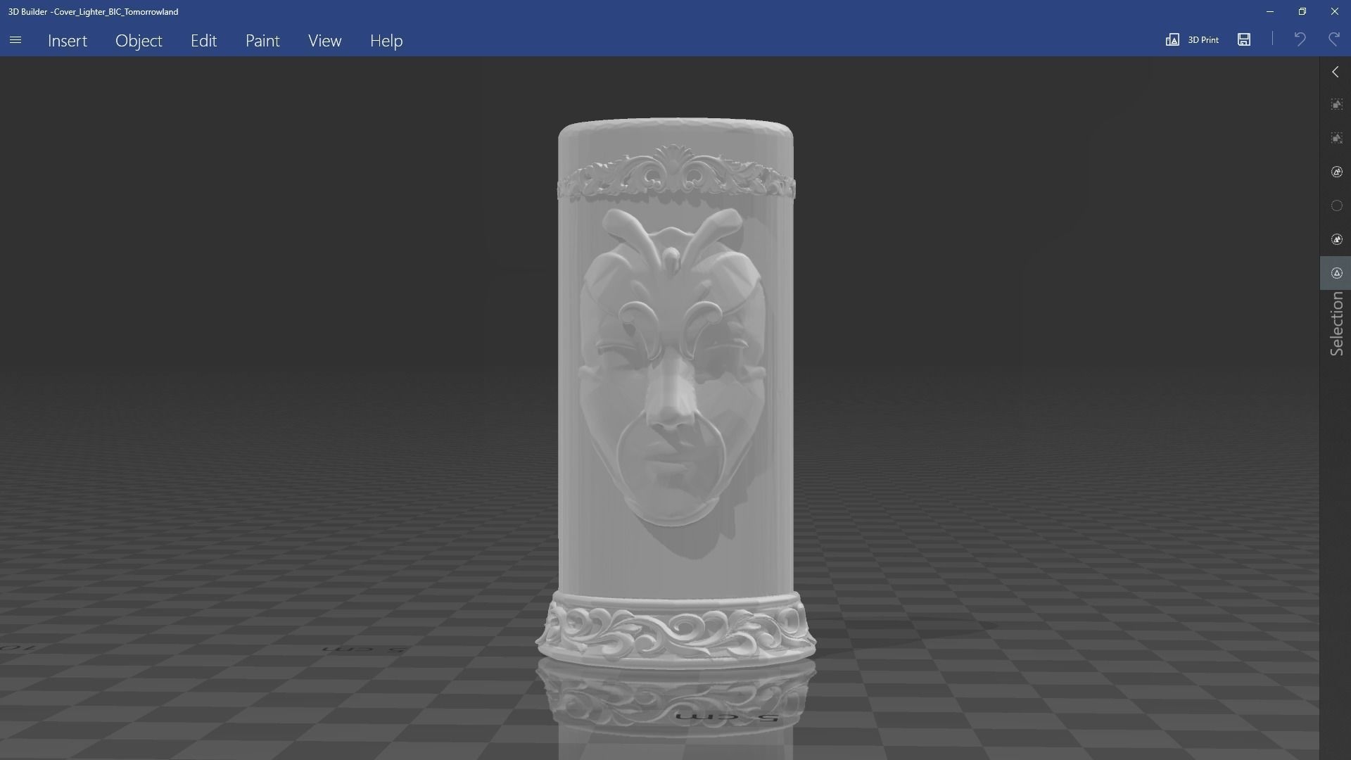 Tomorrowland Lighter BIC Cover 3D model_3