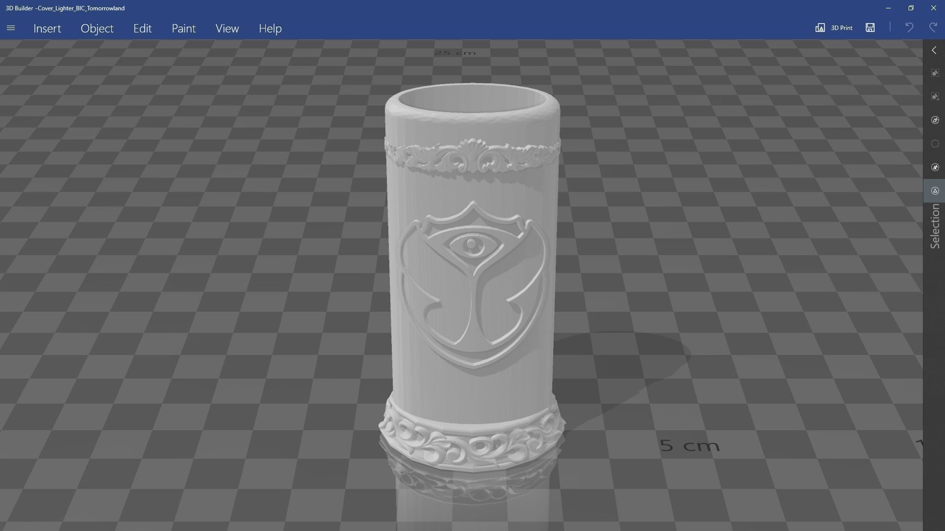 Tomorrowland Lighter BIC Cover 3D model_7