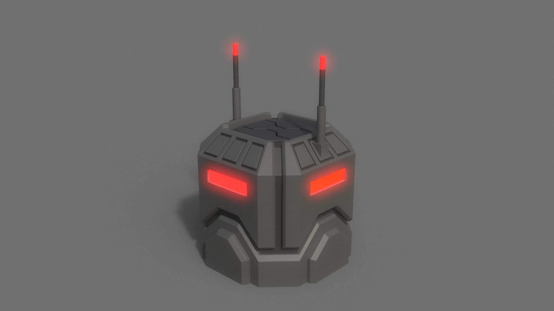 PBR Sci-Fi Building A02 Low-poly 3D model_4