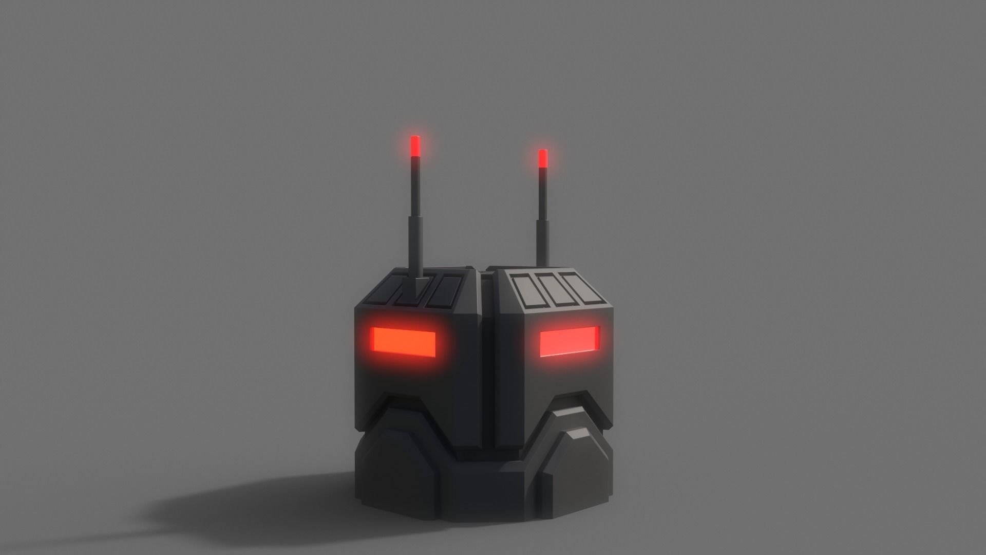 PBR Sci-Fi Building A02 Low-poly 3D model_5