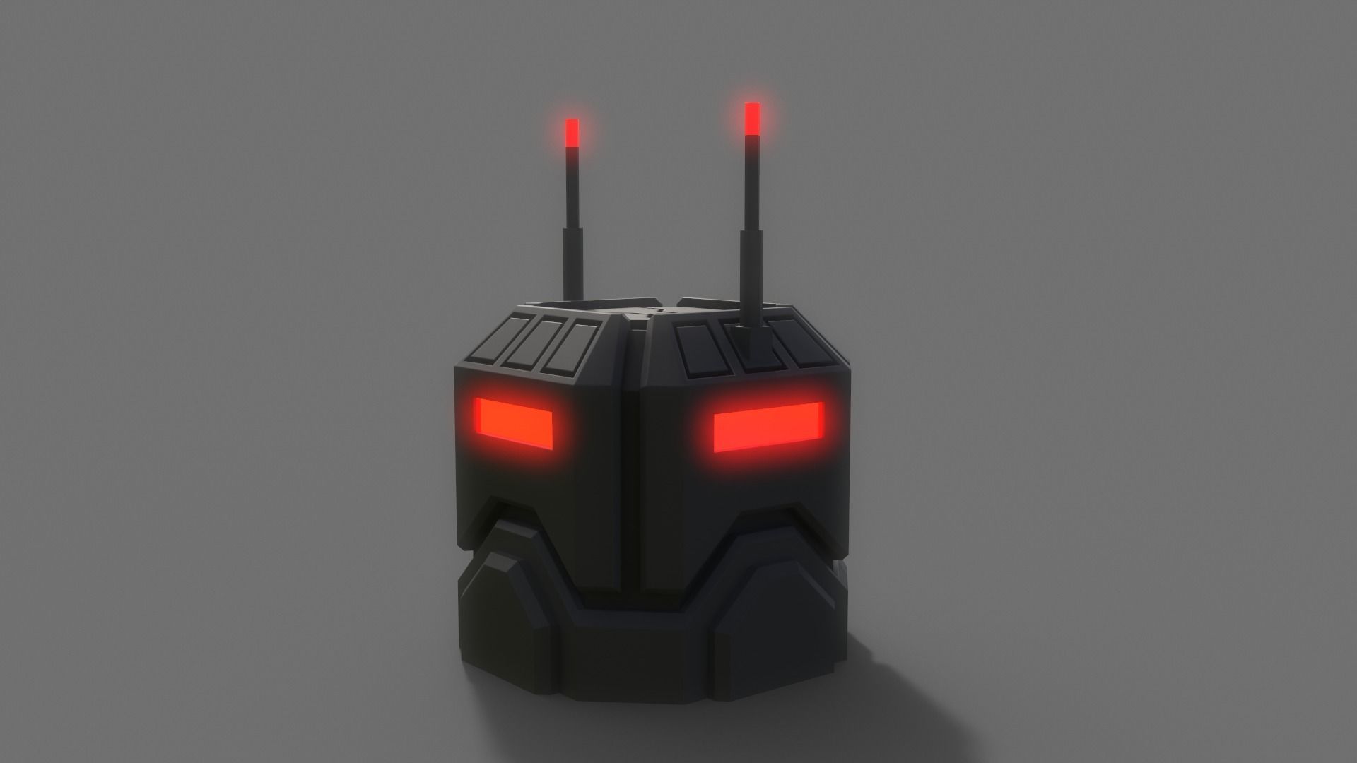 PBR Sci-Fi Building A02 Low-poly 3D model_6