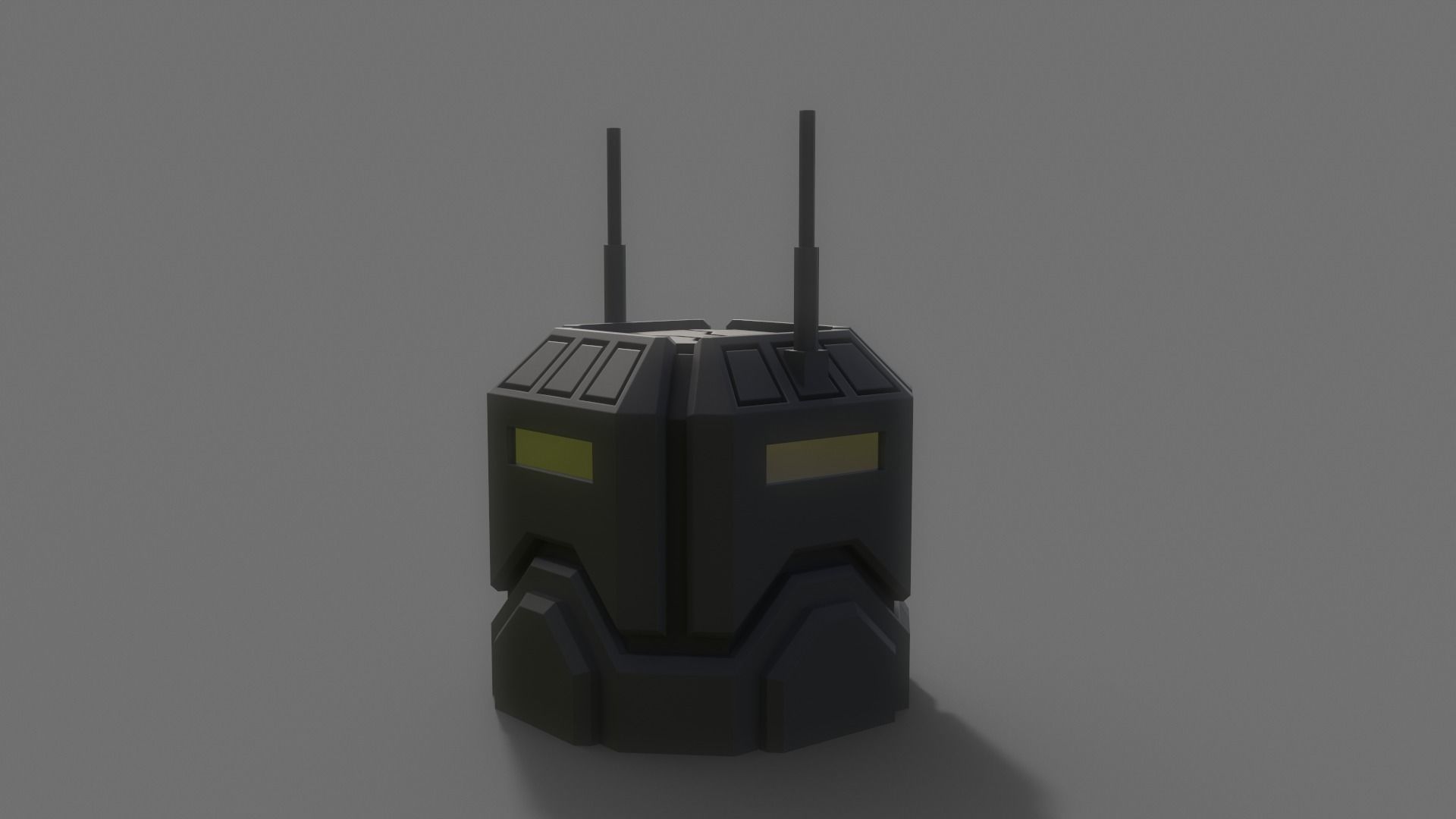 PBR Sci-Fi Building A02 Low-poly 3D model_9