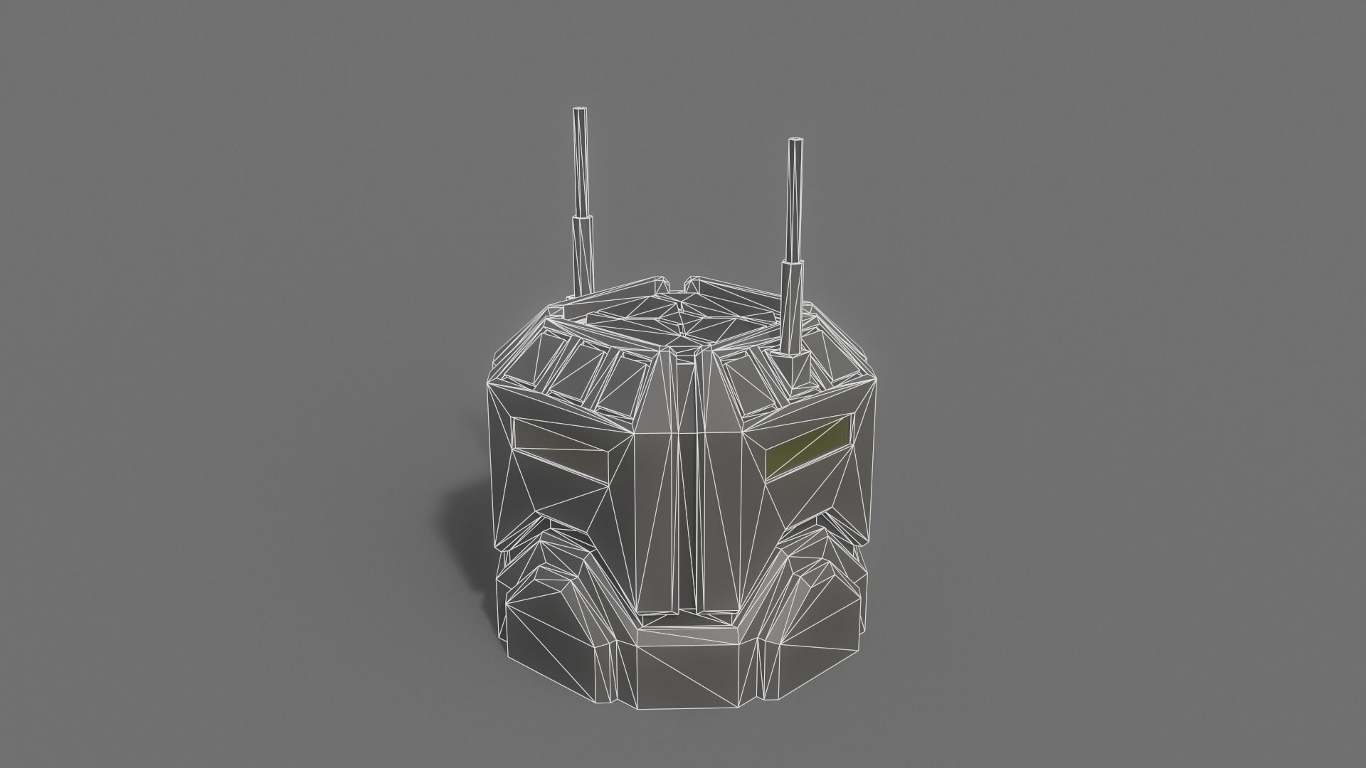 PBR Sci-Fi Building A02 Low-poly 3D model_10