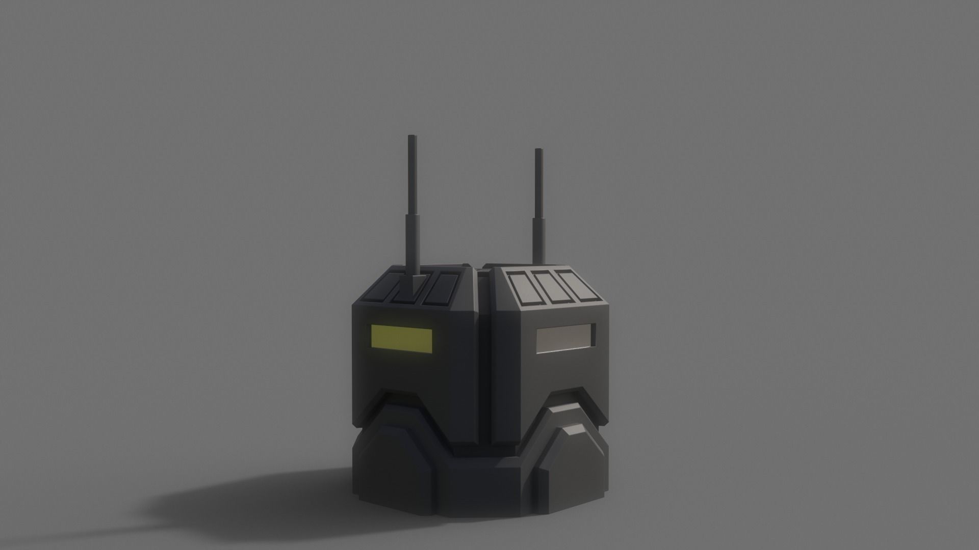 PBR Sci-Fi Building A02 Low-poly 3D model_8