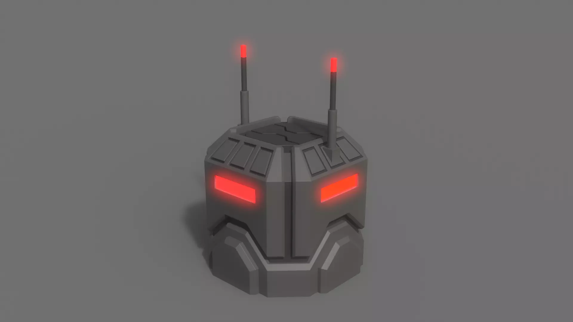 PBR Sci-Fi Building A02 Low-poly 3D model_0