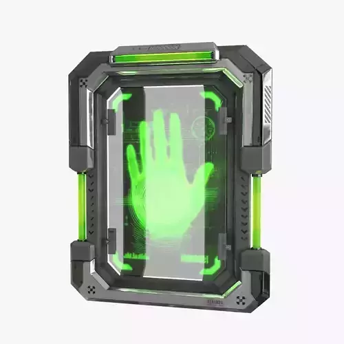 Sci-Fi Digital Hand Scanner