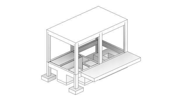 Small Electrical Substation Building in Revit 3D model_9