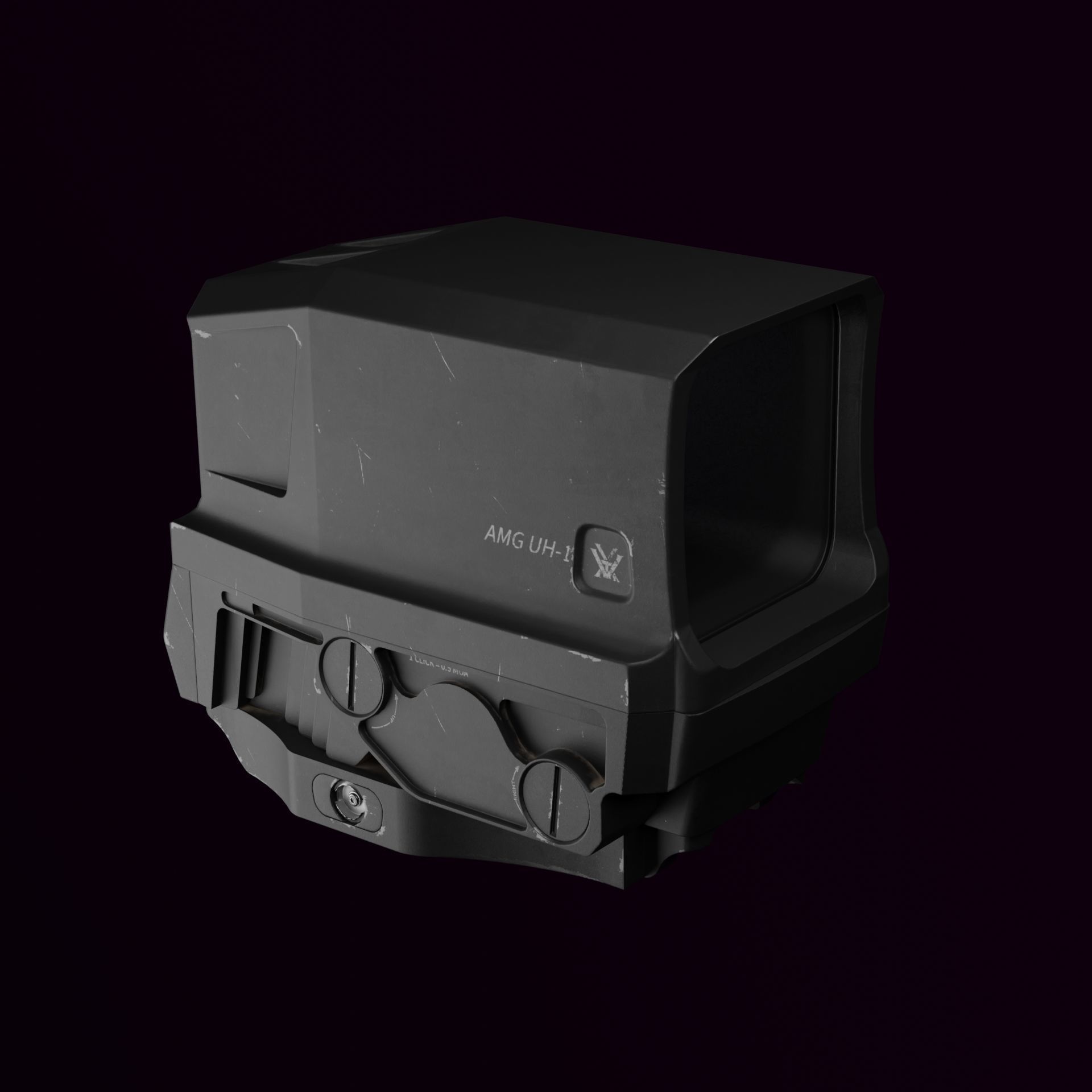 Vortex AMG UH-1 Low-poly 3D model_2