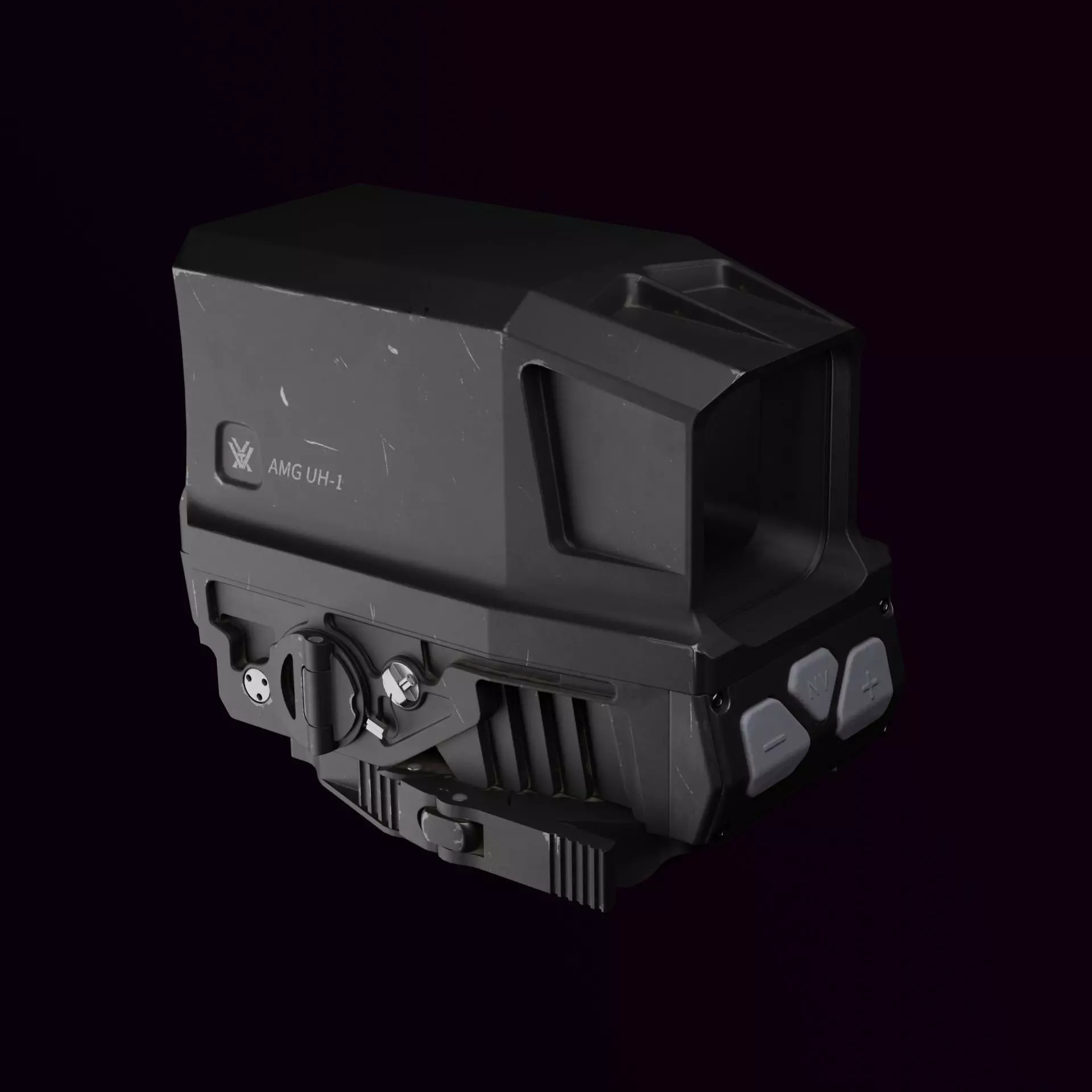 Vortex AMG UH-1 Low-poly 3D model_0