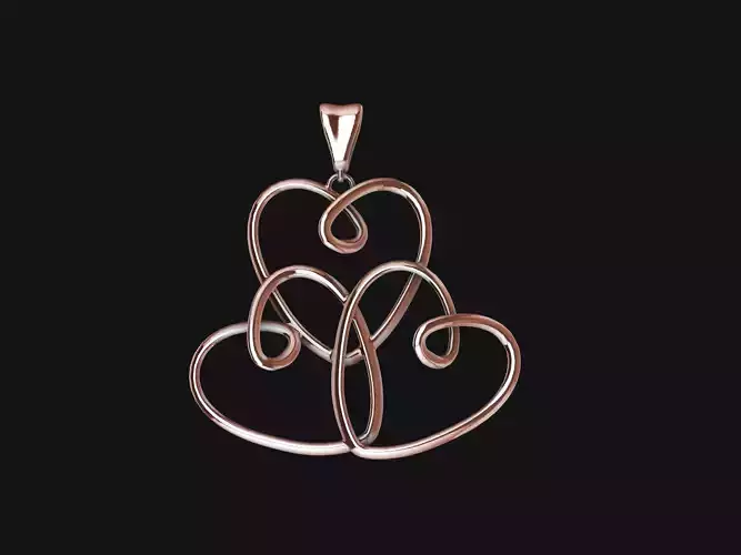 Tri Heart Pendant