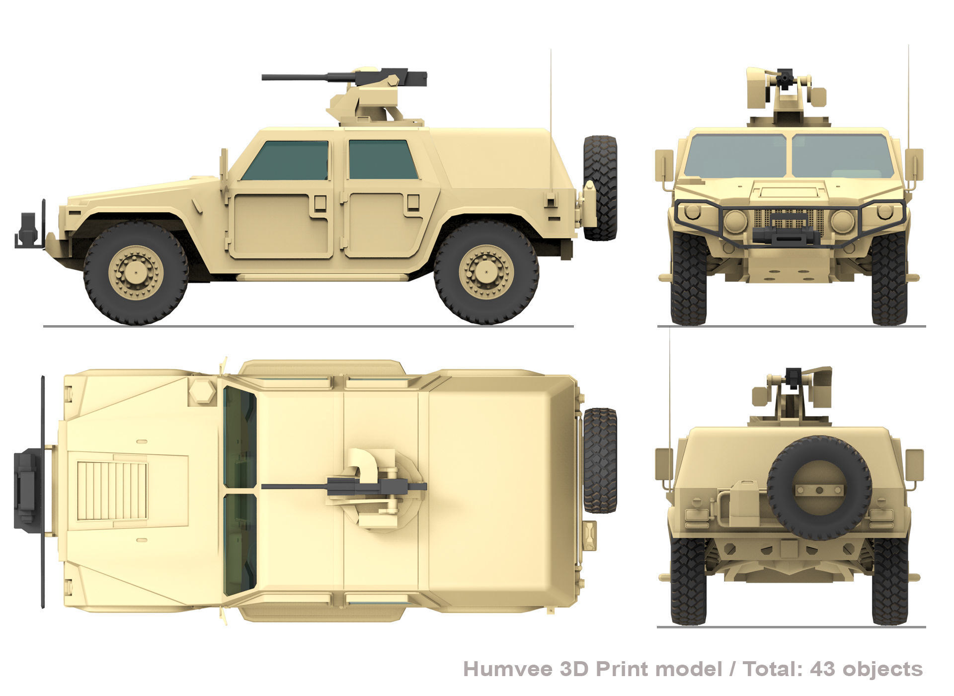 Humvee  3D print model_9