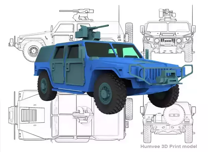 Humvee  3D print model