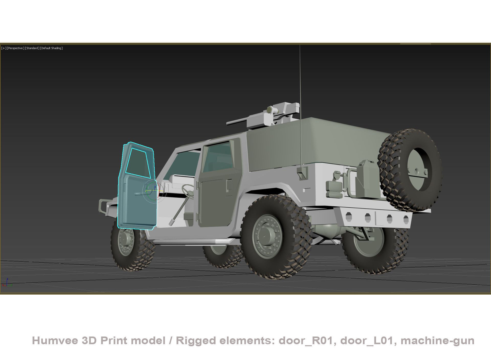 Humvee  3D print model_12