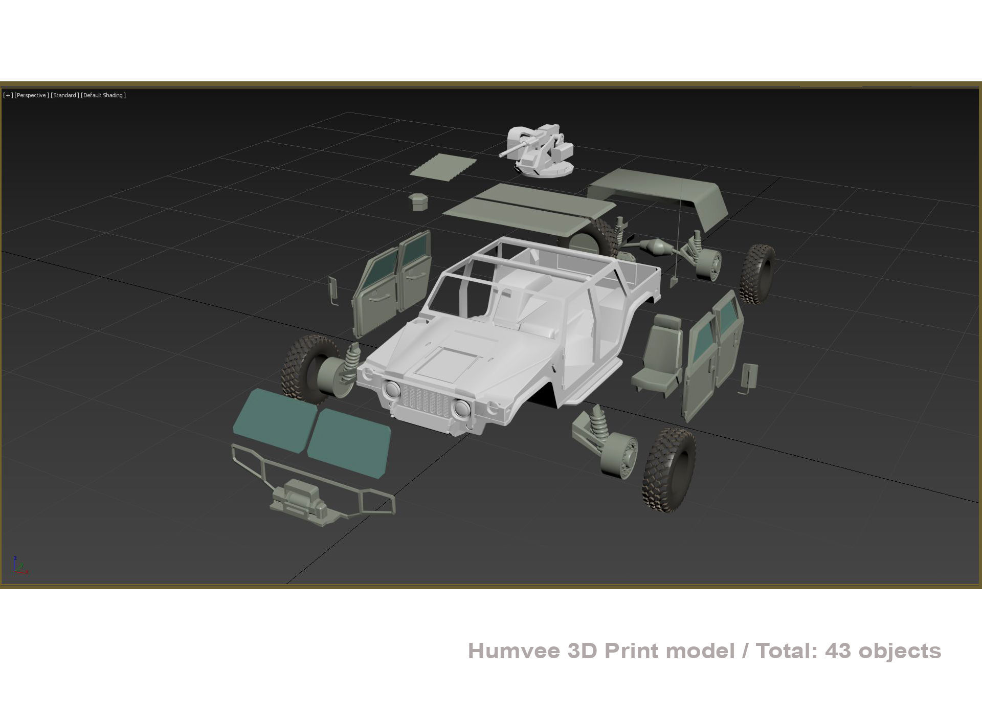 Humvee  3D print model_10
