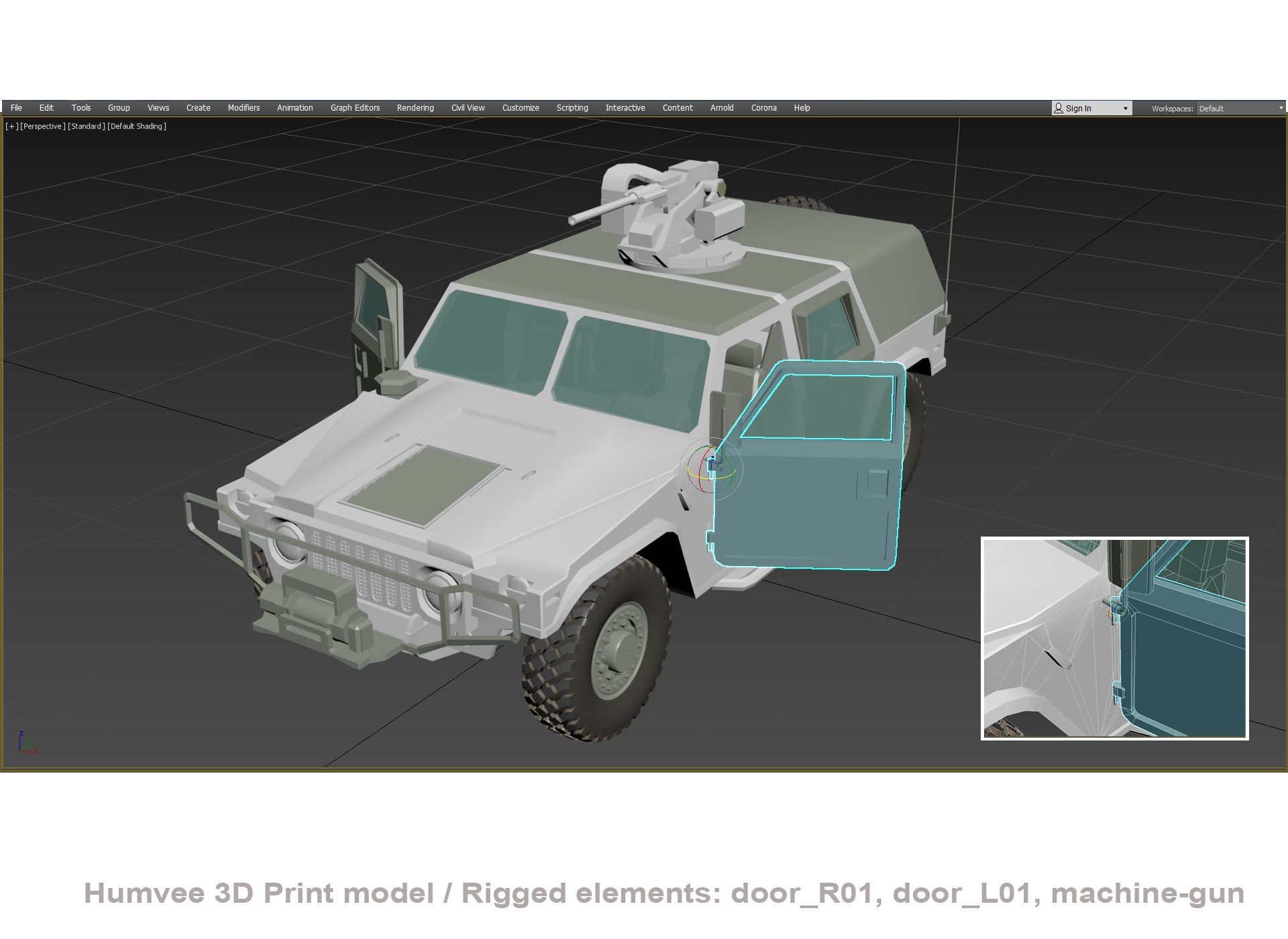 Humvee  3D print model_13