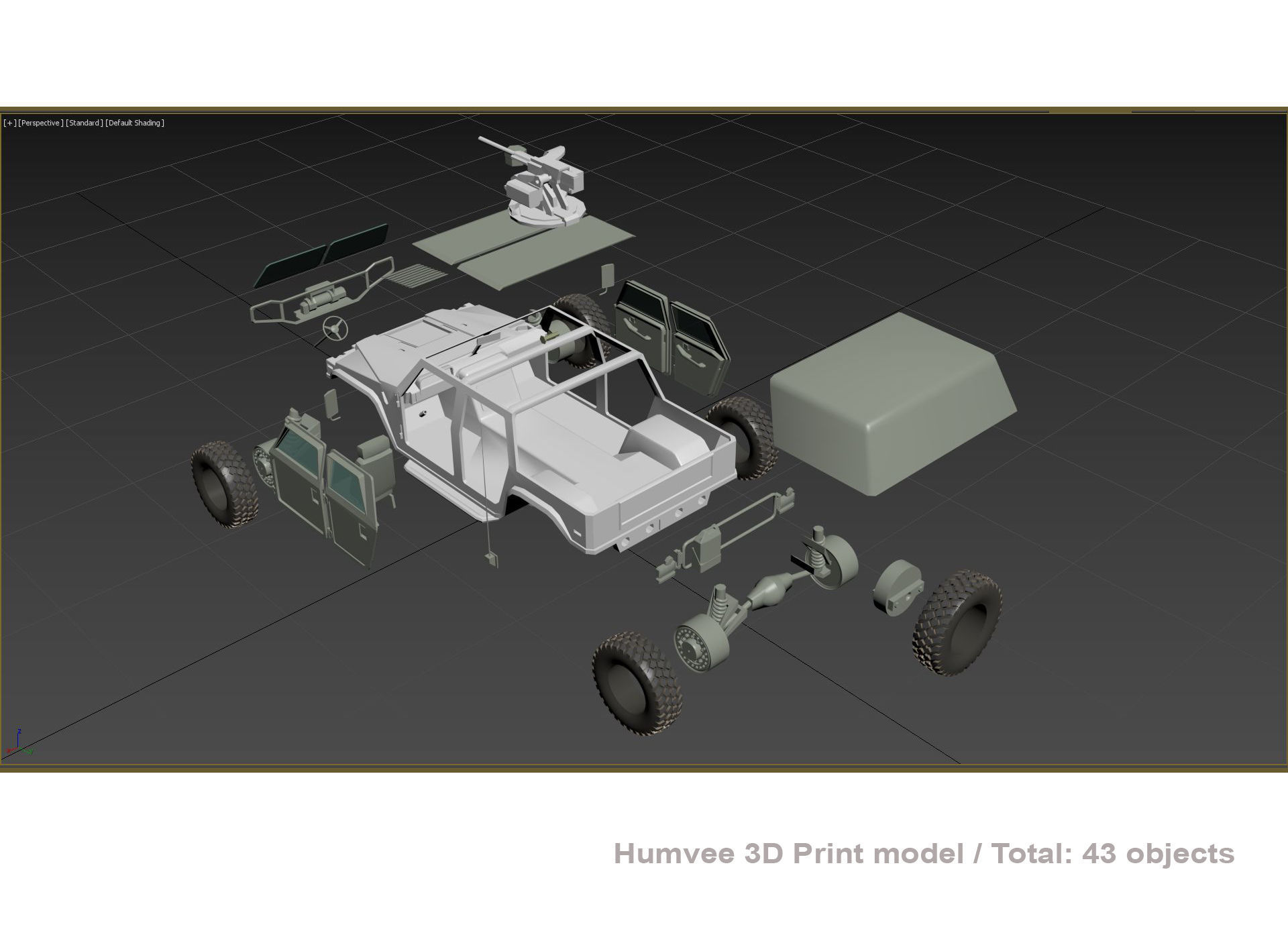 Humvee  3D print model_11