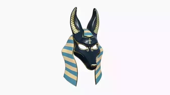 Anubis Mask A03 - Egyptian Gods Character Clothing  Low-poly 3D model