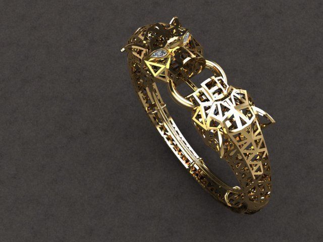 panther brclate  3D print model_1