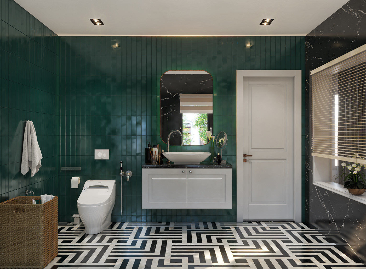 Bathroom Scene 3D model_3