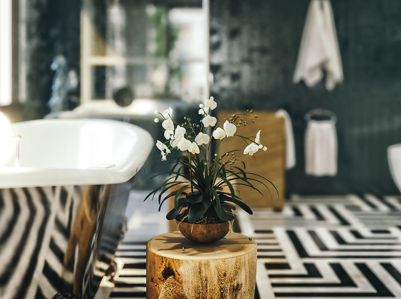 Bathroom Scene 3D model_1