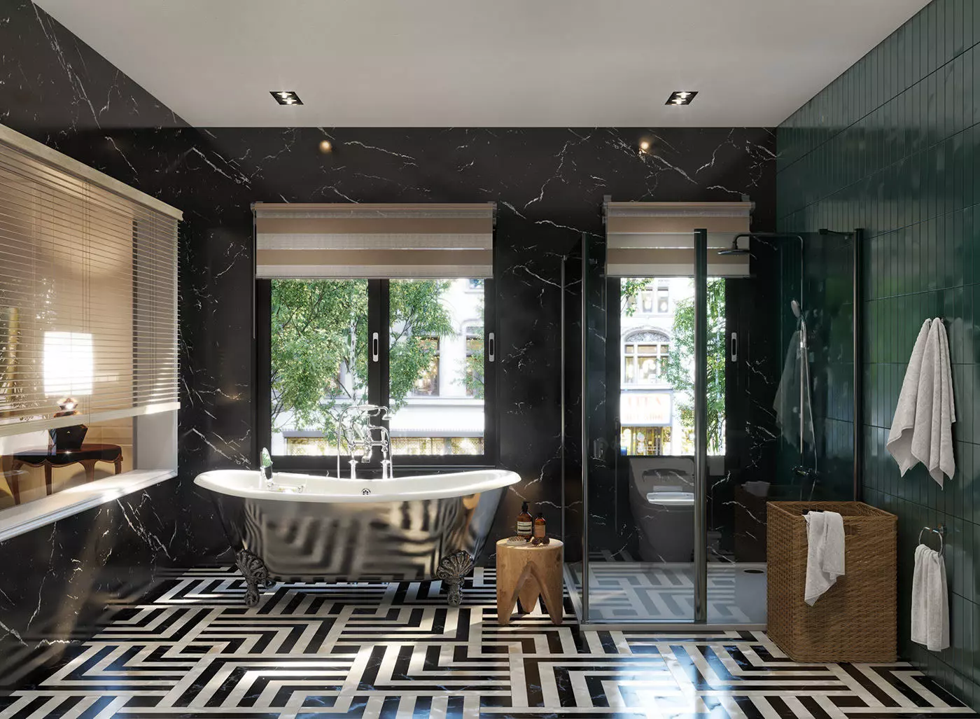 Bathroom Scene 3D model_0